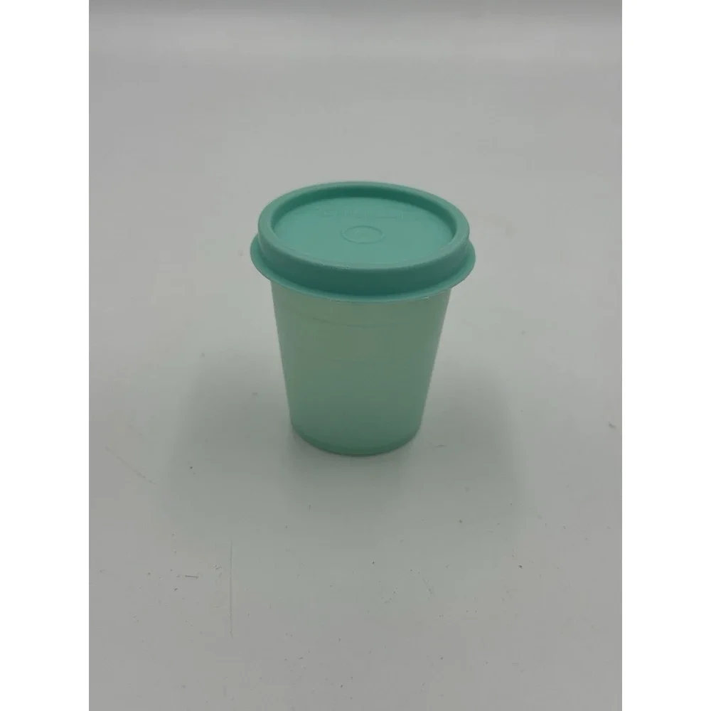 Tupperware Teal Midget 2oz Container & Lid